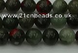 COJ452 15.5 inches 8mm round blood jasper beads wholesale