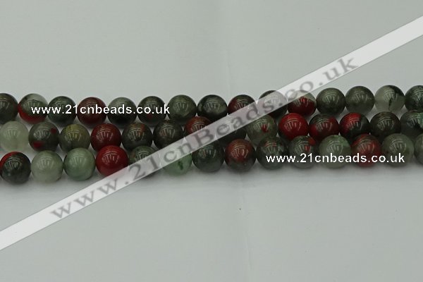 COJ454 15.5 inches 12mm round blood jasper beads wholesale