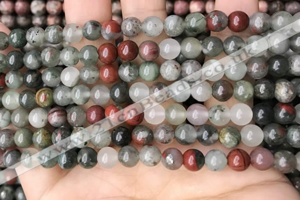 COJ481 15.5 inches 6mm round blood jasper beads wholesale