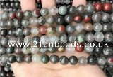 COJ482 15.5 inches 8mm round blood jasper beads wholesale