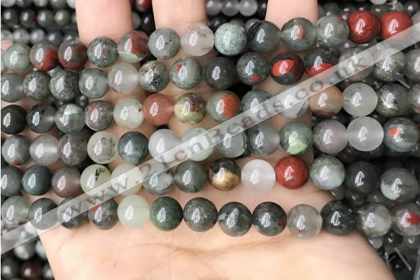 COJ482 15.5 inches 8mm round blood jasper beads wholesale