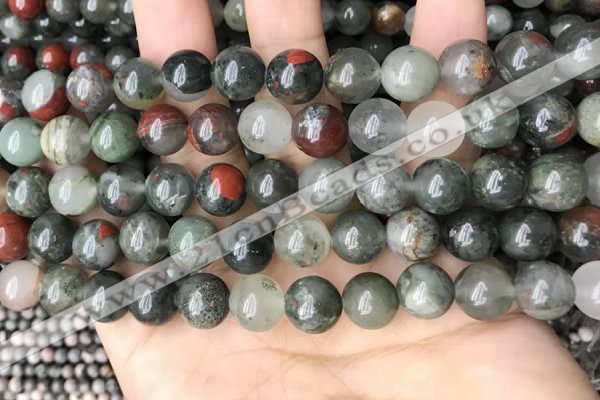 COJ483 15.5 inches 10mm round blood jasper beads wholesale