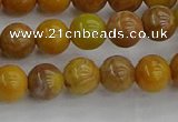 COJ601 15.5 inches 6mm round orpiment jasper beads wholesale