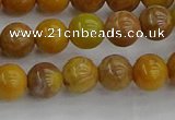 COJ601 15.5 inches 6mm round orpiment jasper beads wholesale