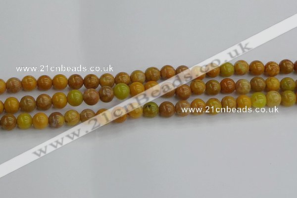 COJ601 15.5 inches 6mm round orpiment jasper beads wholesale