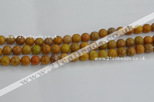 COJ602 15.5 inches 8mm round orpiment jasper beads wholesale