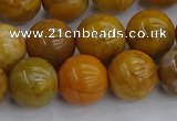 COJ603 15.5 inches 10mm round orpiment jasper beads wholesale