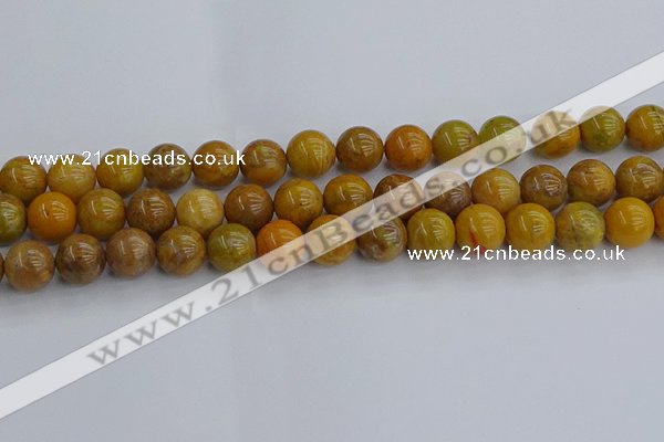 COJ603 15.5 inches 10mm round orpiment jasper beads wholesale