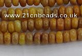 COJ610 15.5 inches 2*4mm rondelle orpiment jasper beads