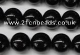 CON06 15.5 inches 14mm round black onyx gemstone beads