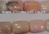 COP1034 15.5 inches 13*18mm rectangle natural pink opal gemstone beads