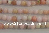 COP1060 15.5 inches 6mm round natural pink opal gemstone beads