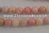 COP1061 15.5 inches 8mm round natural pink opal gemstone beads