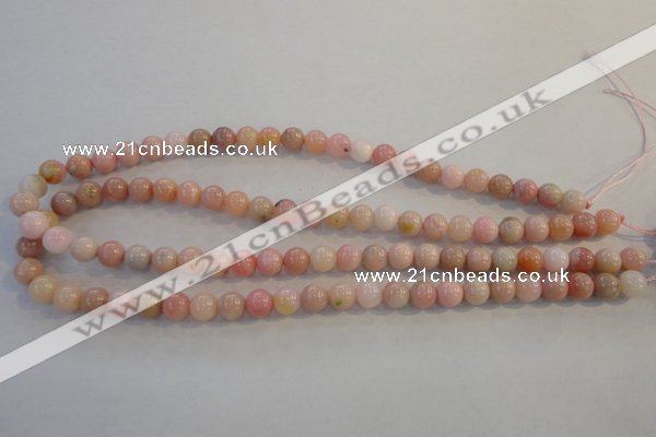 COP1061 15.5 inches 8mm round natural pink opal gemstone beads