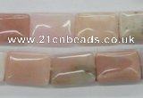 COP12 15.5 inches 13*18mm rectangle natural pink opal beads wholesale