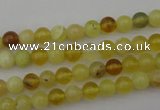 COP1201 15.5 inches 6mm round yellow opal gemstone beads