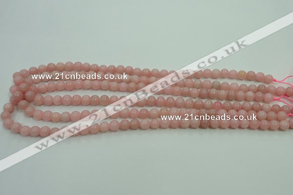 COP1211 15.5 inches 6mm round Chinese pink opal gemstone beads