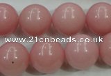 COP1216 15.5 inches 16mm round Chinese pink opal gemstone beads