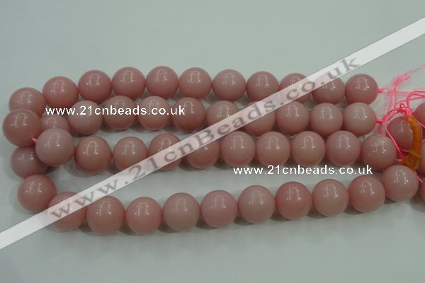 COP1217 15.5 inches 18mm round Chinese pink opal gemstone beads