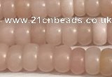 COP1237 15.5 inches 3.5*6mm rondelle Chinese pink opal beads