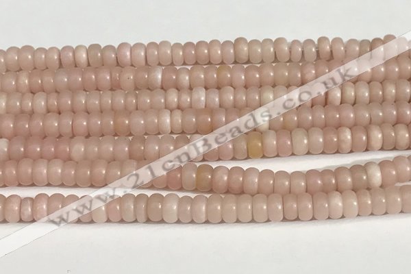 COP1237 15.5 inches 3.5*6mm rondelle Chinese pink opal beads