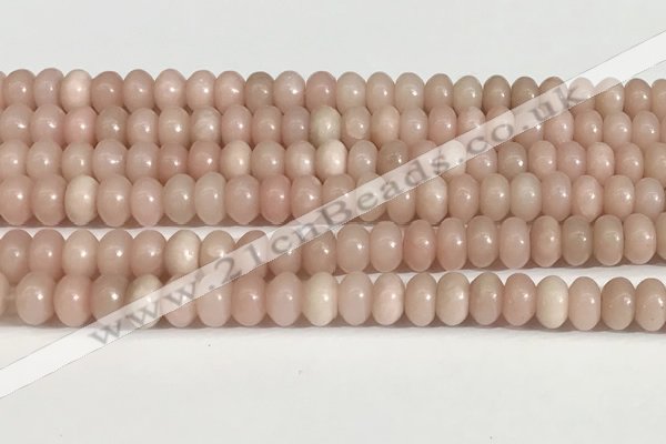 COP1238 15.5 inches 5*8mm rondelle Chinese pink opal beads