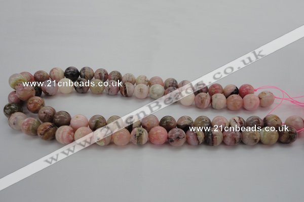 COP1254 15.5 inches 12mm round natural pink opal gemstone beads