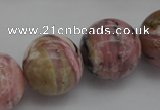 COP1257 15.5 inches 18mm round natural pink opal gemstone beads