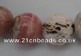 COP1258 15.5 inches 20mm round natural pink opal gemstone beads