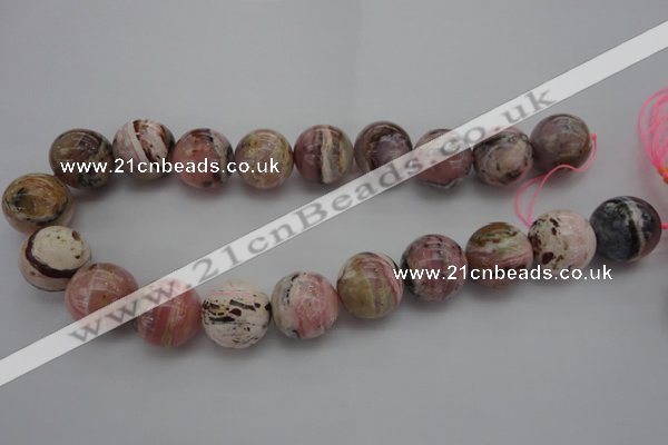 COP1258 15.5 inches 20mm round natural pink opal gemstone beads