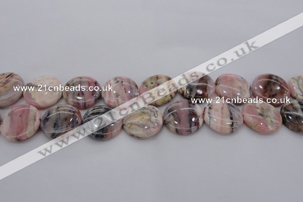 COP1263 15.5 inches 16mm flat round natural pink opal gemstone beads