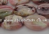 COP1275 15.5 inches 13*18mm oval natural pink opal gemstone beads