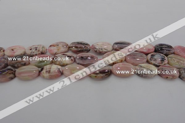 COP1275 15.5 inches 13*18mm oval natural pink opal gemstone beads