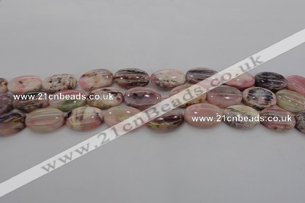 COP1275 15.5 inches 13*18mm oval natural pink opal gemstone beads