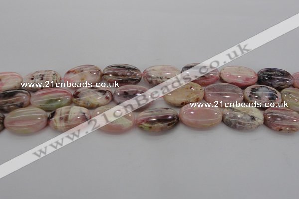 COP1277 15.5 inches 18*25mm oval natural pink opal gemstone beads