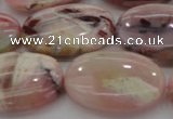 COP1278 15.5 inches 20*30mm oval natural pink opal gemstone beads