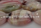 COP1279 15.5 inches 25*35mm oval natural pink opal gemstone beads