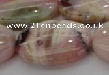 COP1280 15.5 inches 30*40mm oval natural pink opal gemstone beads