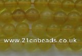 COP1301 15.5 inches 6mm round natural yellow opal gemstone beads