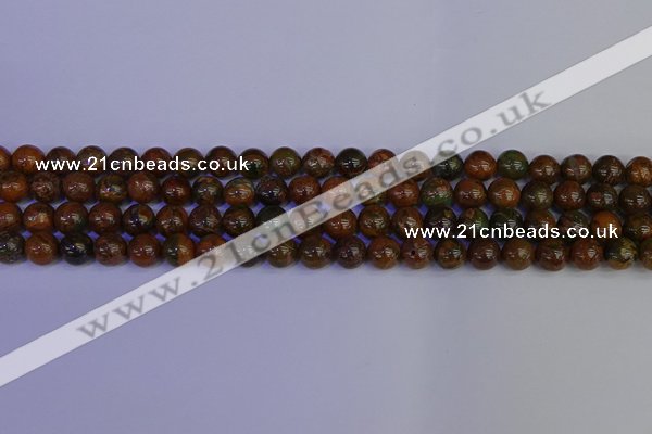 COP1362 15.5 inches 8mm round African green opal beads wholesale