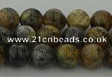 COP1382 15.5 inches 8mm round moss opal gemstone beads whholesale