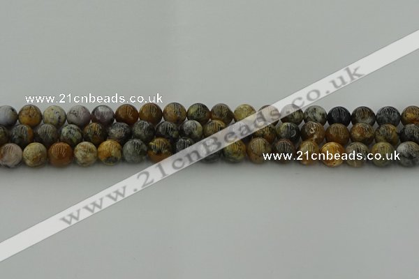 COP1382 15.5 inches 8mm round moss opal gemstone beads whholesale