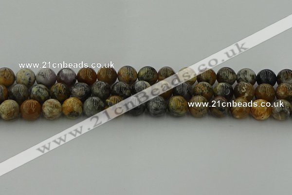 COP1383 15.5 inches 10mm round moss opal gemstone beads whholesale