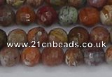 COP1394 15.5 inches 6mm faceted round African green opal beads