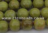 COP1403 15.5 inches 10mm round yellow opal gemstone beads