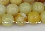 COP1429 15.5 inches 12mm round yellow opal beads wholesale