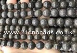 COP1447 15.5 inches 10mm - 11mm round blue opal gemstone beads