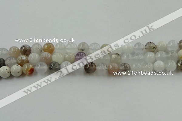 COP1452 15.5 inches 8mm round grey opal gemstone beads