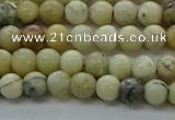 COP1460 15.5 inches 4mm round African opal gemstone beads