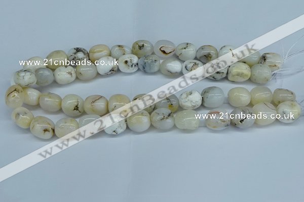 COP1485 15.5 inches 10*14mm - 12*16mm nuggets grey opal beads